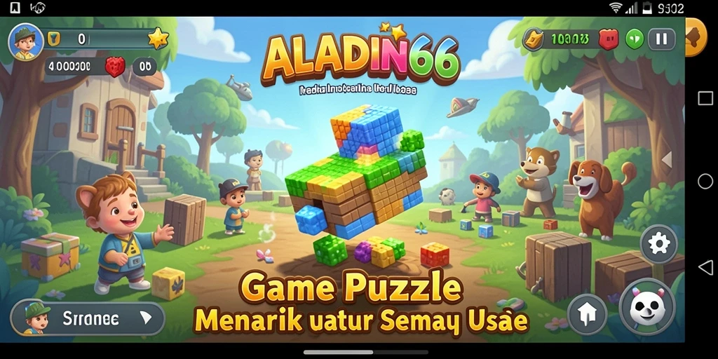 Screenshot gameplay <strong>ALADIN66</strong> yang menampilkan tantangan puzzle menarik.