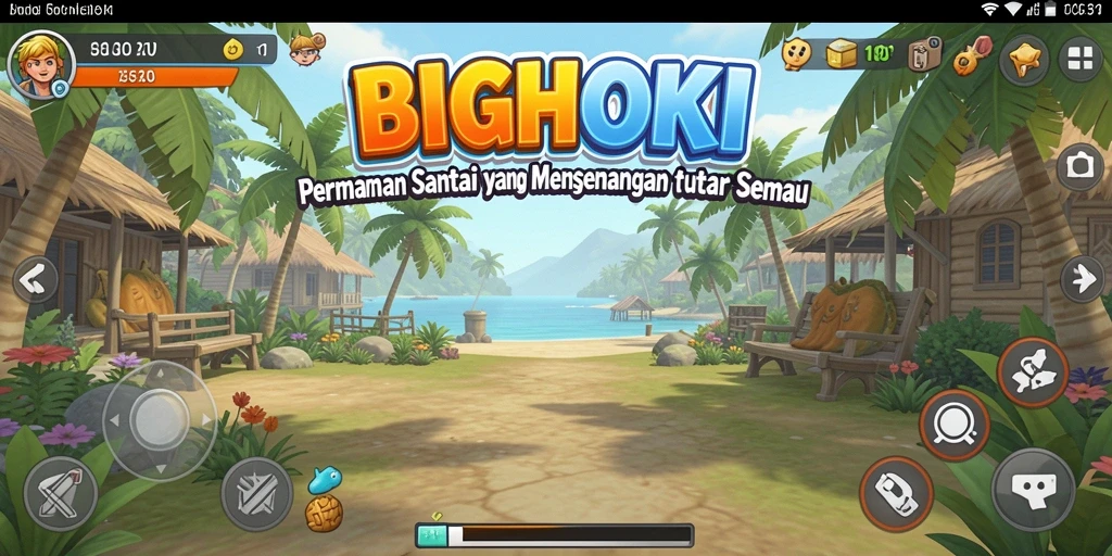 Menampilkan gameplay BIGHOKI yang seru dan santai.