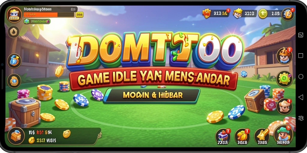 Tampilan utama dari gameplay seru DOMTOTO yang menghibur.