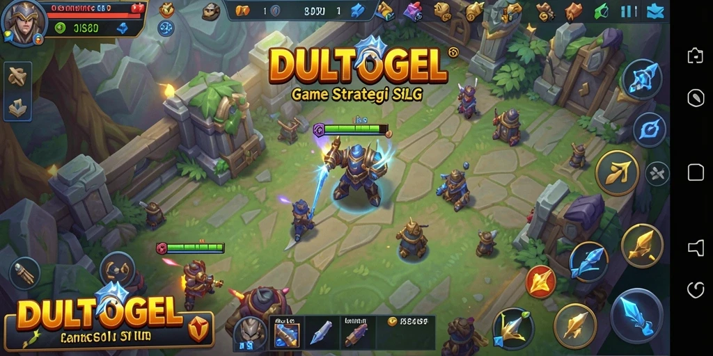 Tampilan gameplay DULTOGEL yang seru dan strategis.