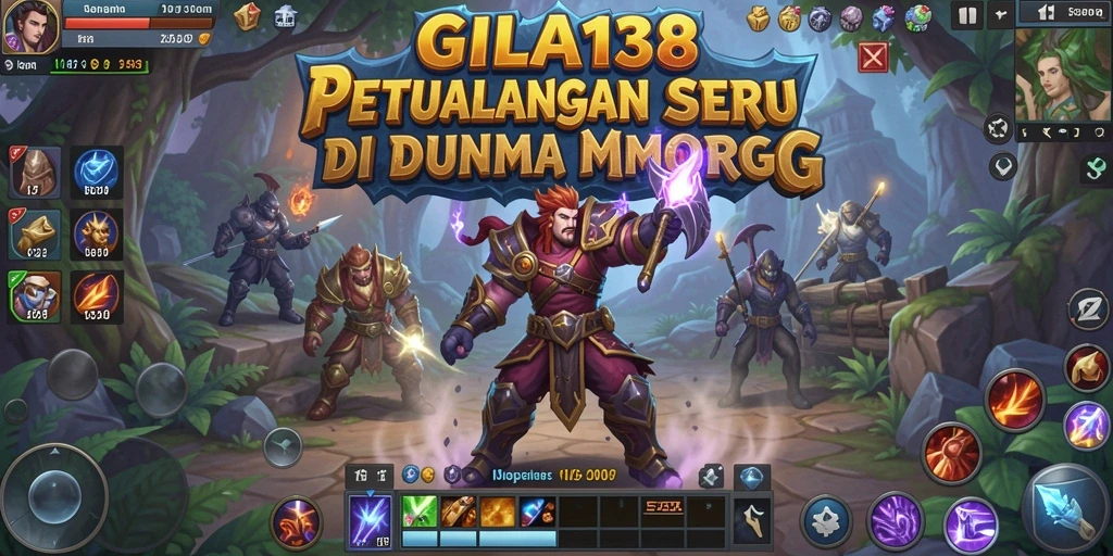 Screenshot tampilan gameplay GILA138 yang menampilkan aksi seru di MMORPG.