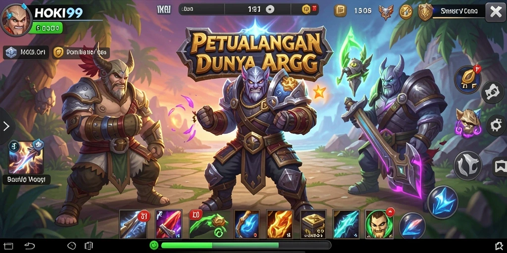 Tangkapan layar HOKI99 menampilkan aksi pertempuran seru dalam dunia ARPG.