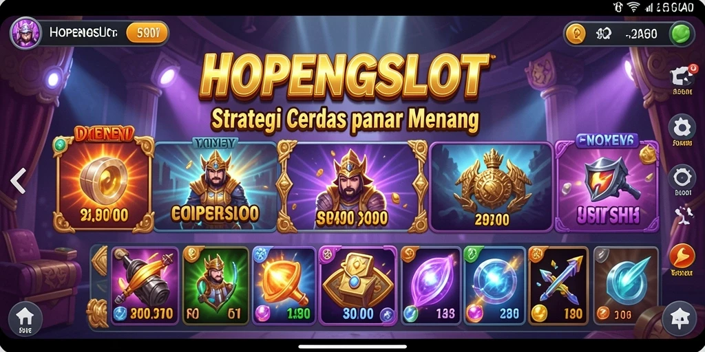 Tampilan seru gameplay HOPENGSLOT dengan strategi yang mendebarkan.