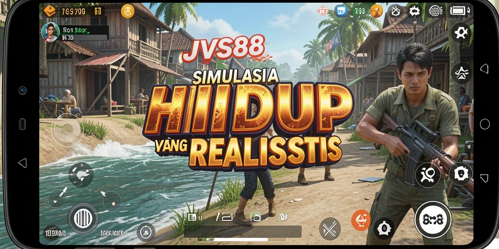 Tangkapan layar dari gameplay <strong>JVS88</strong> yang menunjukkan interaksi karakter.
