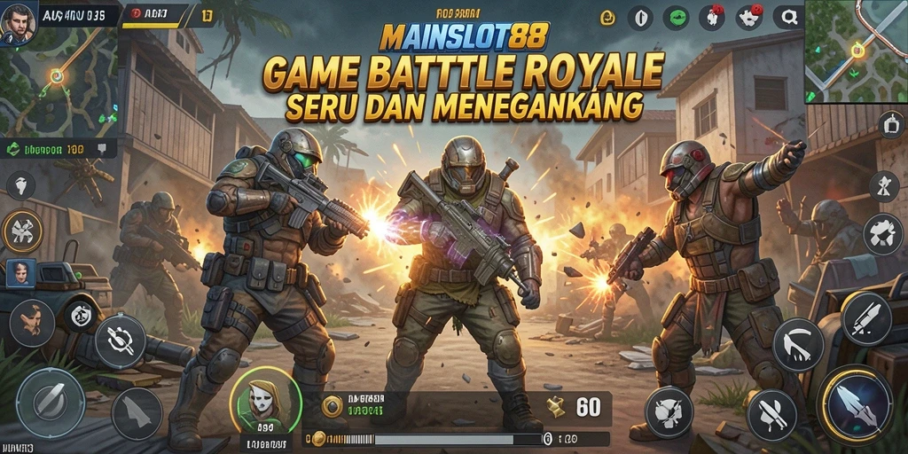 Tangkap aksi seru di gameplay Battle Royale MAINSLOT88.