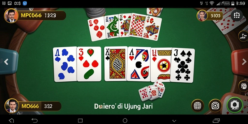 Tampilan gameplay seru dalam aplikasi MPO666 Domino.