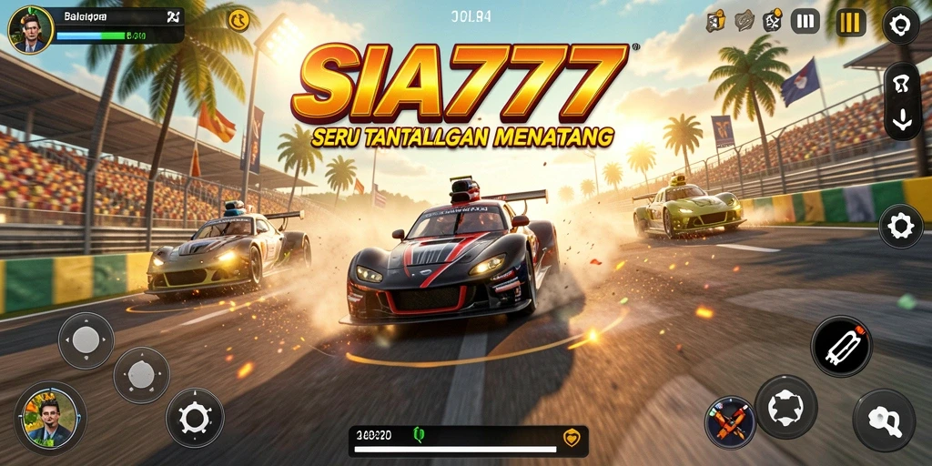 Gameplay balap yang menegangkan dan mendebarkan.