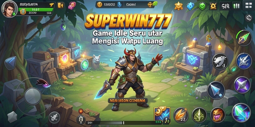 Screenshot gameplay <strong>SUPERWIN777</strong> yang menunjukkan aksi Idle yang menarik.