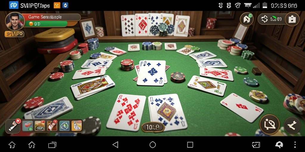 Tampilan screenshot utama gameplay Gaple SVIP9 yang menarik.