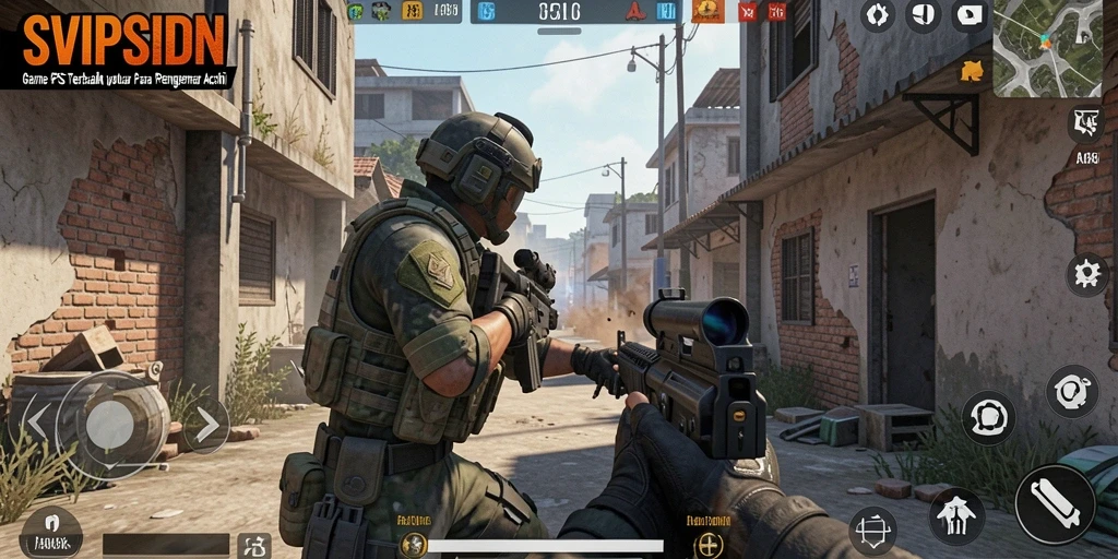 Screenshot gameplay SVIPSIDN menampilkan pertempuran seru dan grafis menakjubkan.