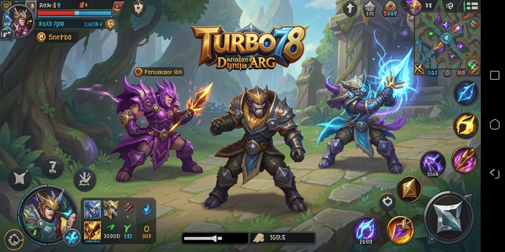 Tangkapan layar gameplay <strong>TURBO78</strong> menampilkan pertarungan seru di dunia ARPG.